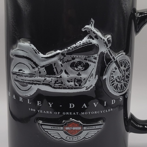 COPY - Harley Davidson 100 Years Of Great Motorcycles 1903-2003 Anniversary bla… - Picture 6 of 6